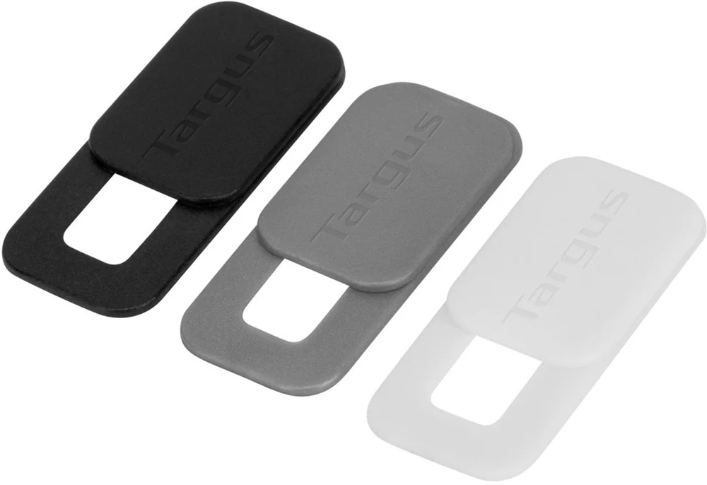 Pack 3x Protetores Spy Guard p/ Webcam (Preto/Cinzento/Branco) - TARGUS