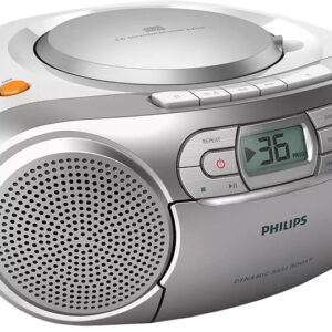 R?dio Port?til FM/CD/Cassete (Cinzento) - PHILIPS