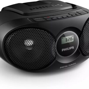 Rádio Portátil FM/CD/Cassete (Preto) – PHILIPS