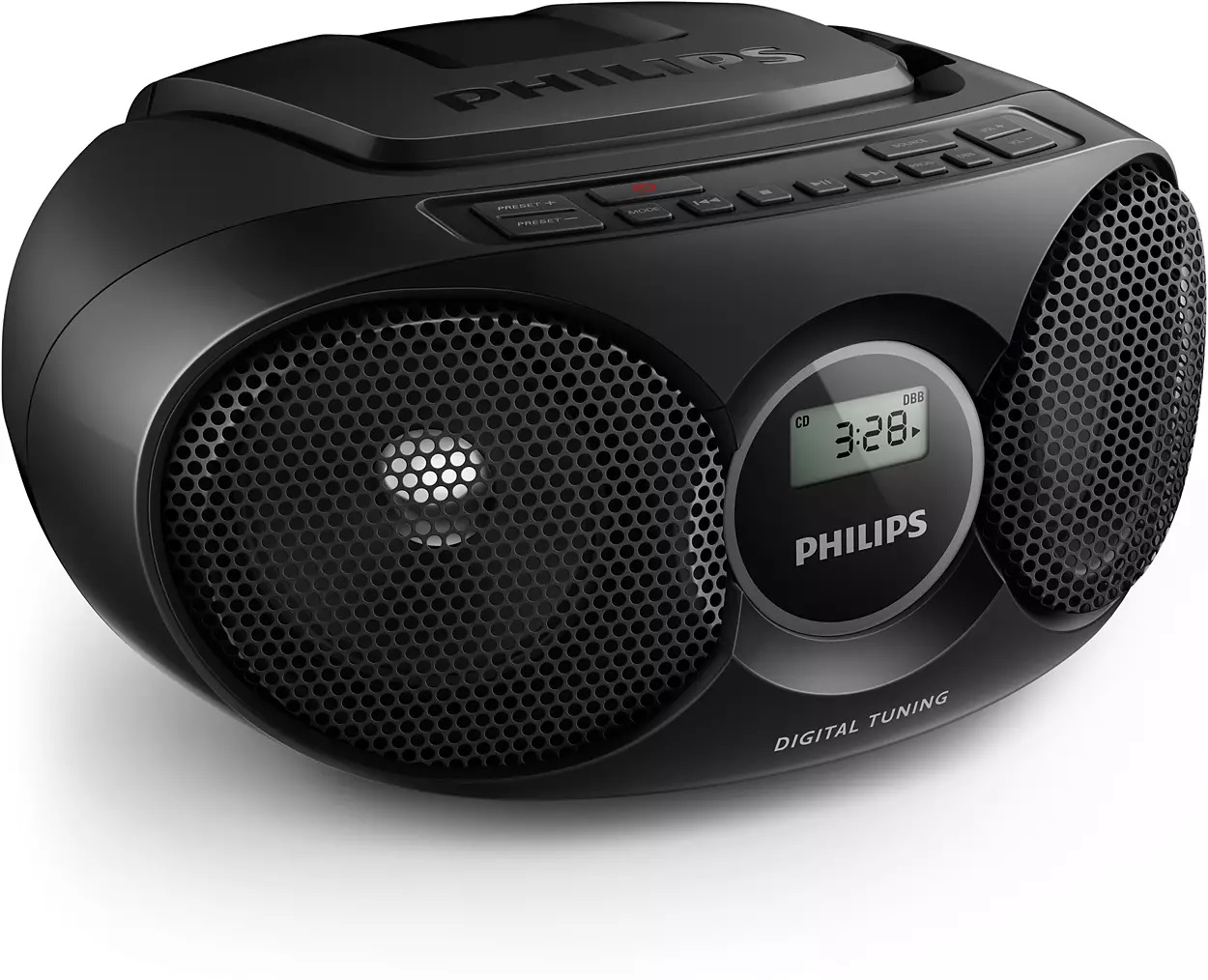 Rádio Portátil FM/CD/Cassete (Preto) - PHILIPS