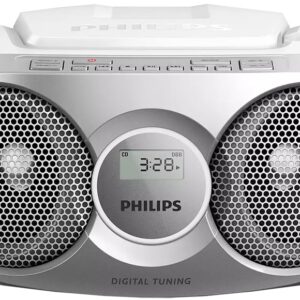 Radio FM c/ Leitor CD Port?til 3W (Prateado) - PHILIPS
