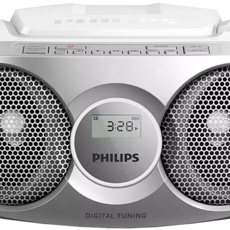 Radio FM c/ Leitor CD Portátil 3W (Prateado) - PHILIPS