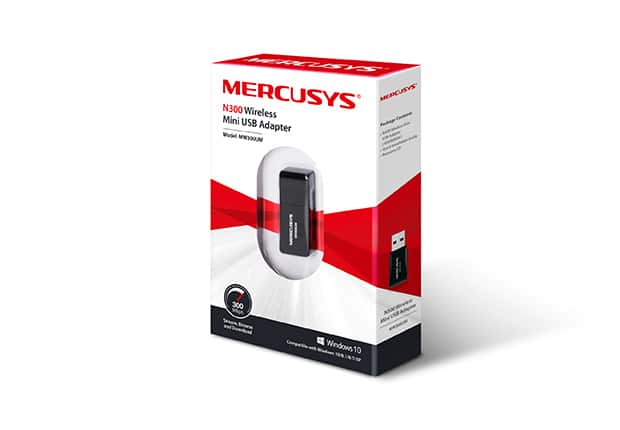 Adaptador Wi-Fi MERCUSYS 300Mbps USB 2.0