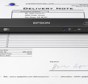 Scanner Portátil EPSON Workforce ES-60W USB A3 Wireless Lan - B11B253401
