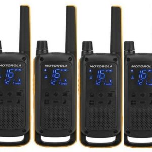 Intercomunicadores Walkie Talkies TLKR T82 Extreme Quad Pack (16 Canais, 10Km) - MOTOROLA