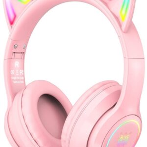 Auscultadores Headset Bluetooth B90 RGB (Rosa) - ONIKUMA