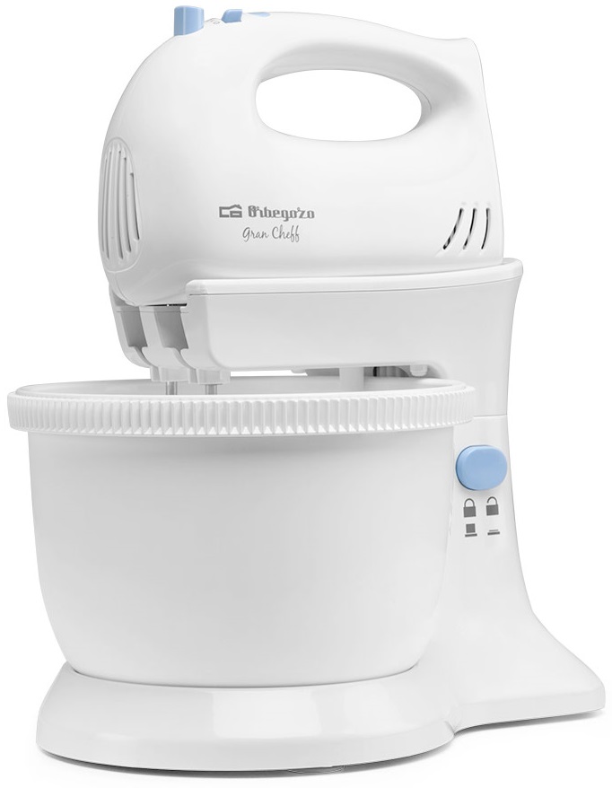 Batedeira c/ Taça 300W 5 Velocidades (Branco) - ORBEGOZO