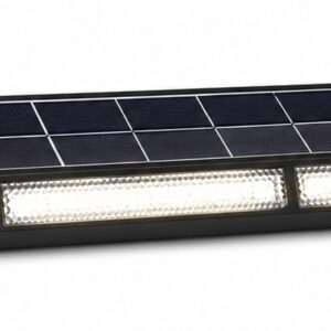 Barra LED Branco F. 6500K 1200Lm IP65 6V 145? p/ Muro/Ch?o c/ Painel Solar 15W (ABS)