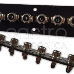 Base 6x RCA Femea p/ Painel