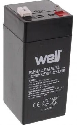 Bateria de Chumbo 4V 4,5Ah - WELL