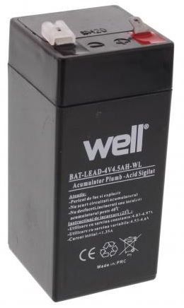 Bateria de Chumbo 4V 4,5Ah - WELL