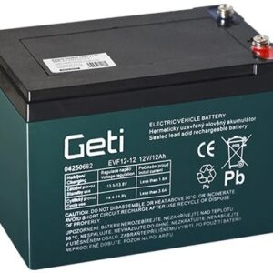 Bateria de Chumbo 12V 12Ah (151 x 99 x 97 mm) p/ Motas Electricas - GETI