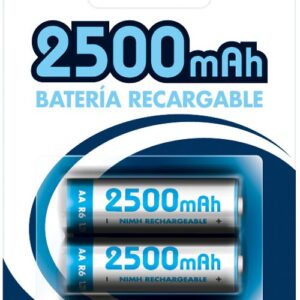 Blister 2 Pilhas Recarregáveis 1,2V 2500mAh Ni-Mh - AA