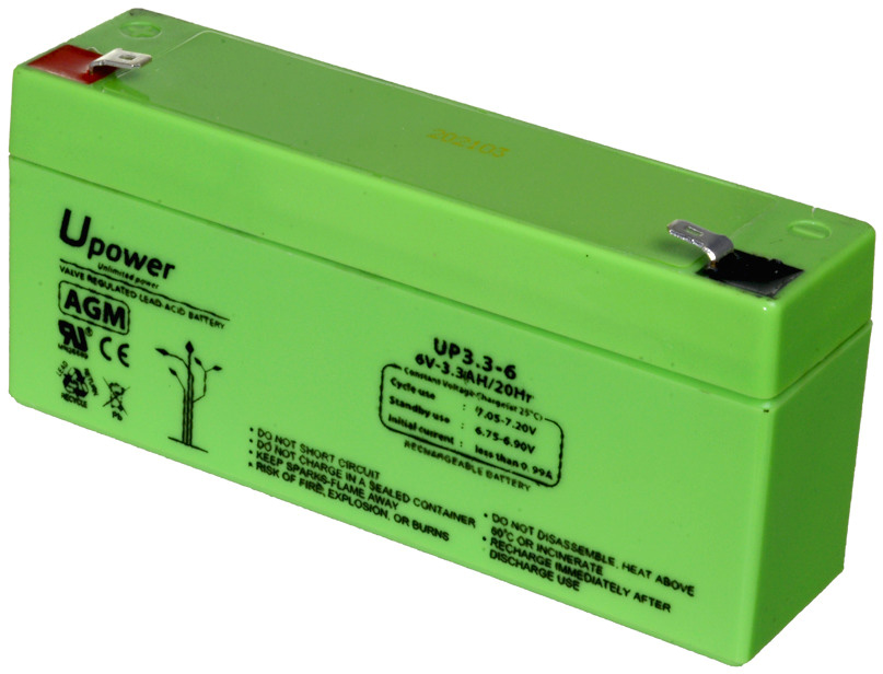 Bateria de Chumbo 6V 3,2Ah - UPOWER