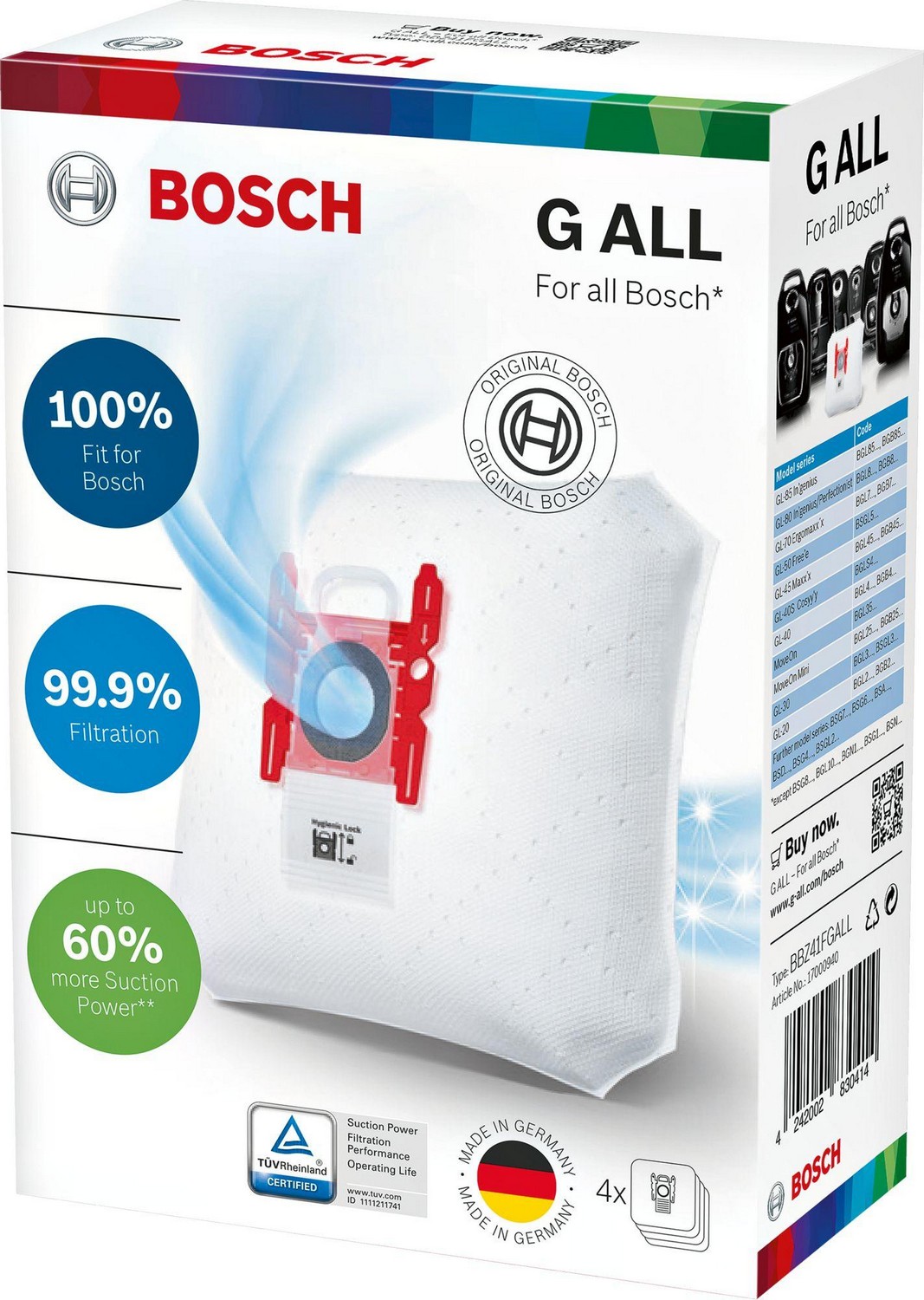 Saco de Aspirador de Tambor 17000940 - BOSCH