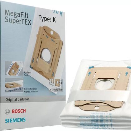 Pack 4x Sacos p/ Aspirador Tipo K + 1 Micro Filtro - BOSCH