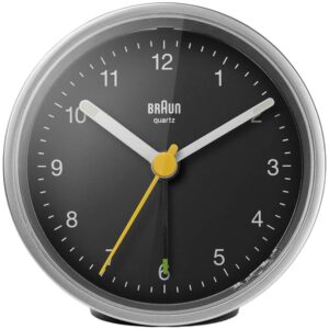 Despertador Anal?gico BC12SB (Preto/Prateado) - BRAUN