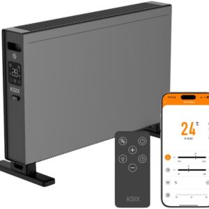 Aquecedor Convetor El?trico Smart Wi-Fi Tuya Blaze 2000W c/ Comando (Preto) - KSIX