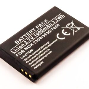 Bateria Compatível BL-5C, BL-5CA, BL-5CB, BR-5C Nokia (1000mAh)