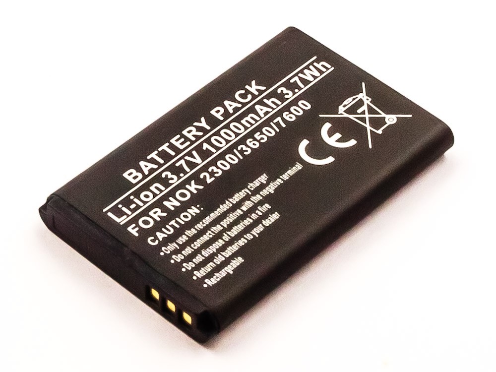 Bateria Compatível BL-5C, BL-5CA, BL-5CB, BR-5C Nokia (1000mAh)