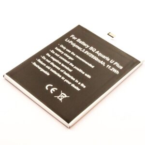 Bateria Compatível Aquaris U, Aquaris U Lite, Aquaris U Plus BQ (2950mAh)