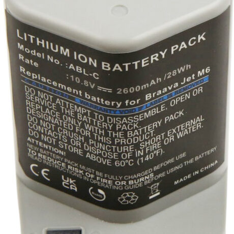 Bateria Compatível iRobot Braava Jet M6 10,8V (2600mAh)