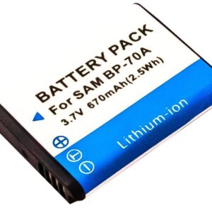 Bateria Compat?vel BP70, BP70A, BP-70A, BP70EP, SLB-70A Samsung (670mAh)