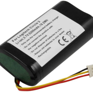 Bateria Compat?vel Circle 2 3,7V Logitech (5200mAh)