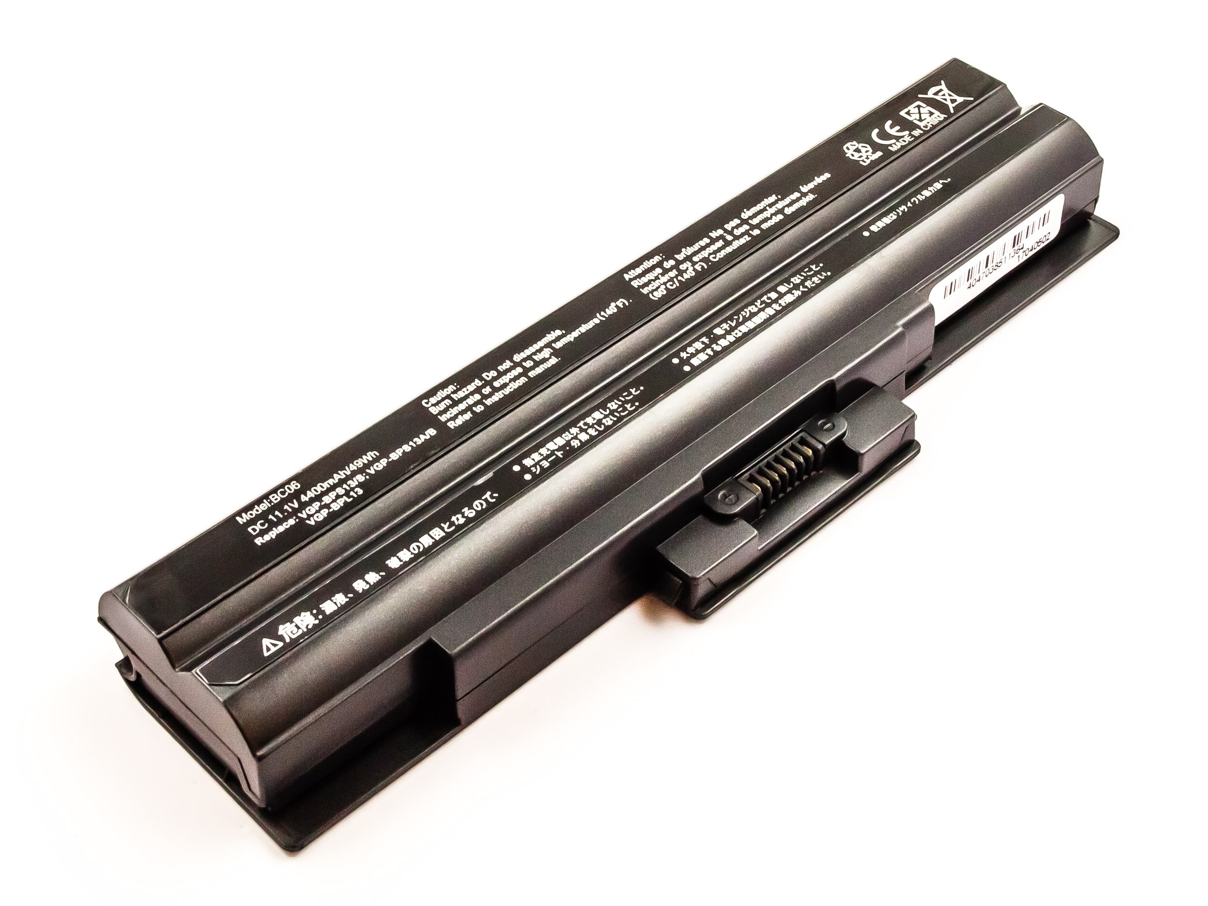 Bateria Compatível VGP-BPS13, VGP-BPS13/B, VGP-BPS13/Q, VGP-BPS13A, etc Sony (4400mAh)