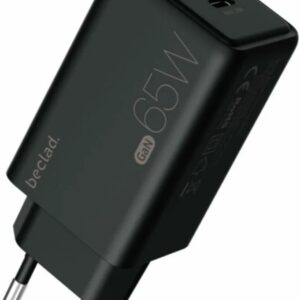 Carregador GaN Fast Charger 65W 2x USB-C (Preto) - BECLAD