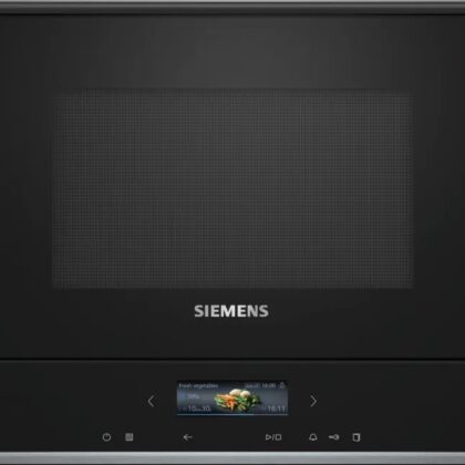 Microondas Encastre 21L 900W c/ Grill BE732L1B1 (Preto) - SIEMENS