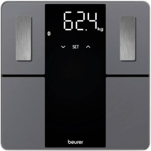 Balança de WC Digital c/ Bluetooth (Cinzento/Preto) - BEURER