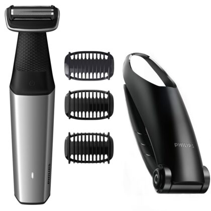 Aparador Corporal Bodygroom Series 5000 BG5021/15 (Preto/Prateado) - PHILIPS