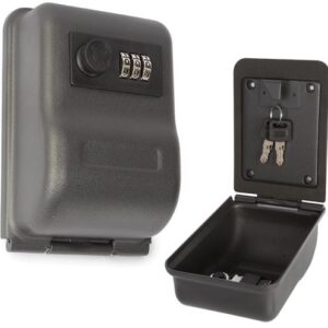 Cofre em A?o p/ Chaves (100 x 146 x 58mm) Preto - VELLEMAN