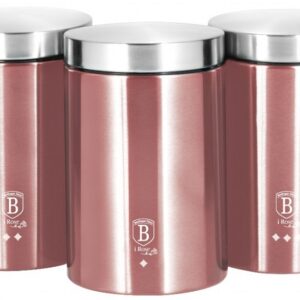 Conjunto de 3 Recipientes de Cozinha (Rose Collection) - BERLINGER HAUS
