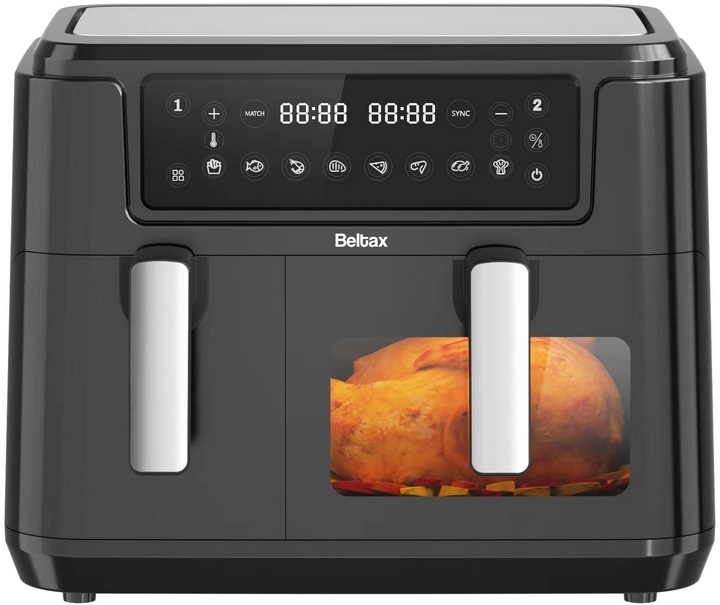 Fritadeira Air Fryer Dupla 9,5L 2400W - BELTAX