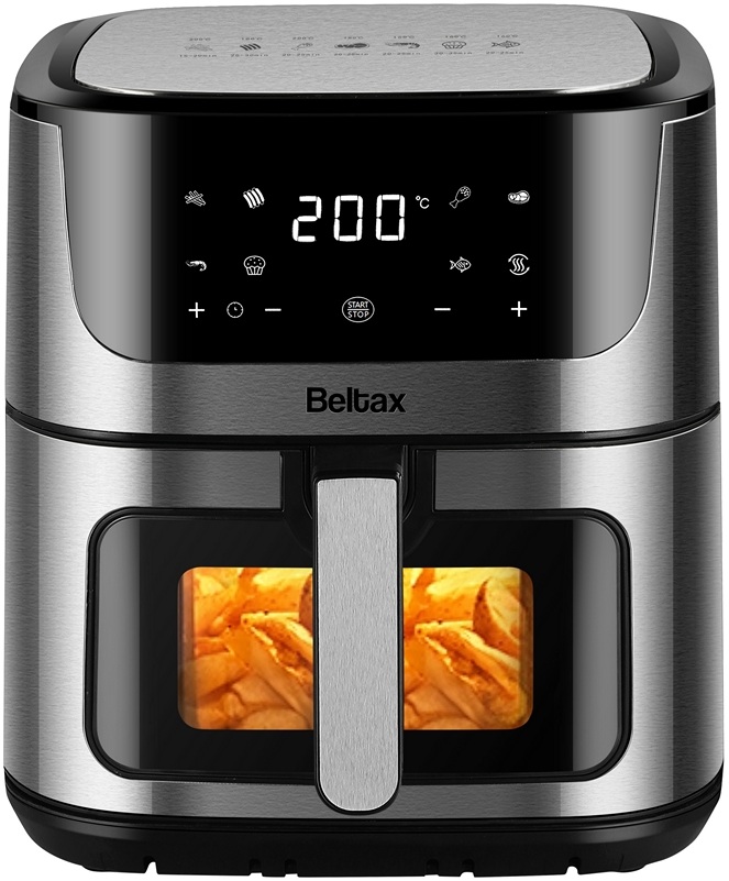 Fritadeira Air Fryer 8L 1800W (Inox) - BELTAX
