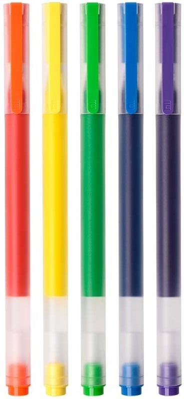 Pack 5x Canetas de Gel (5 Cores) - XIAOMI