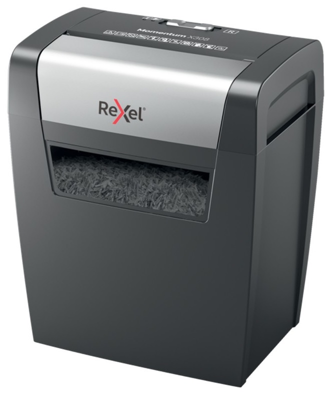 Destruidora de Papel e Documentos Momentum X308 Capac. de Corte 8 Folhas - REXEL