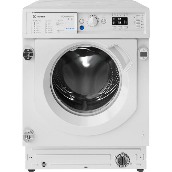 Máquina de Lavar e Secar Roupa de Encastre BI WDIL 861485 EU 8/6Kg 1400RPM (Branco) - INDESIT