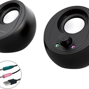 Coluna de PC 2.0 Canais Bluetooth 10W (Preto) - CONCEPTRONIC