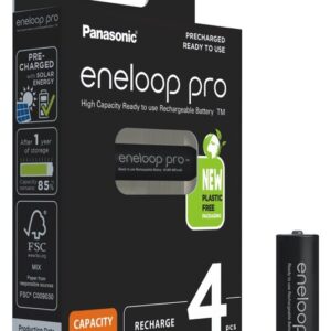 Blister 4 Pilhas Recarreg?veis AAA 1,2V 930mAh eneloop Pro - PANASONIC