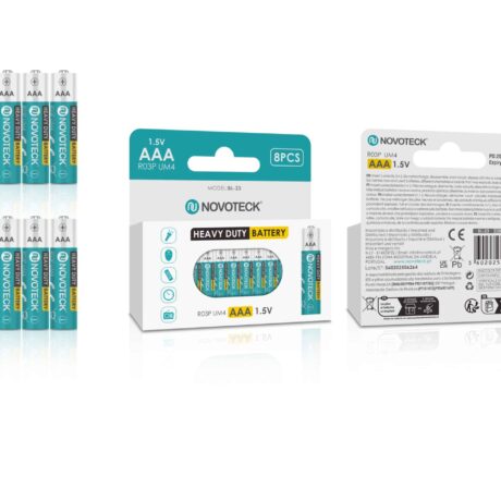Pilhas AAA Heavy Duty R03P UM4 1,5V 8PCS – BL-23 Uso em Brinquedos