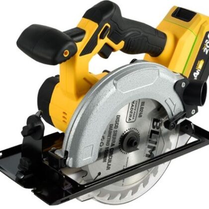 Serra Circular 4000RPM 165mm s/ Fios 20V c/ Bateria 4Ah - BLIM