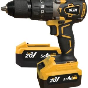 Berbequim Percuss?o Impacto s/ Fios 20V 2000RPM c/ 2 Baterias 5Ah - BLIM