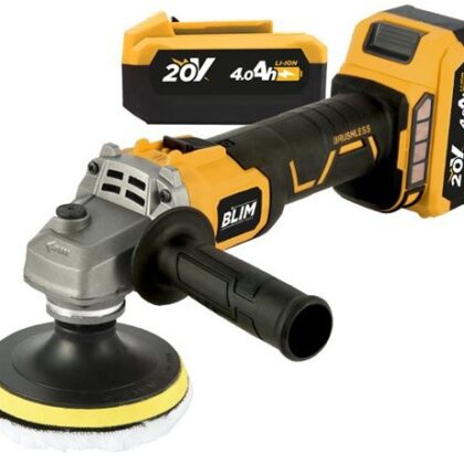 Rebarbadora 115mm + Kit de Polimento s/ Fios 20V c/ 2 Baterias 4Ah - BLIM
