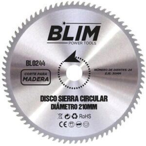 Disco de Corte de Madeira (210mm) p/ Serras Circulares - BLIM