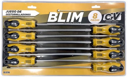 Pack 8x Chaves de Cruz/Fendas Longas - BLIM