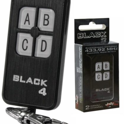 Comando Garagem 4 Canais 433,92Mhz (BLACK 4) - JOLLY LINE