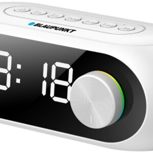 R?dio Rel?gio Port?til Bluetooth RGB (Branco) - BLAUPUNKT